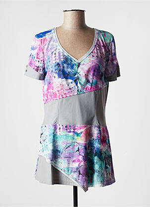 Tunică mâneci scurte violet PAUPORTÉ femeie