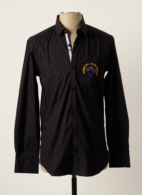 Cămașă cu mâneci lungi negru ARISTOW bărbat