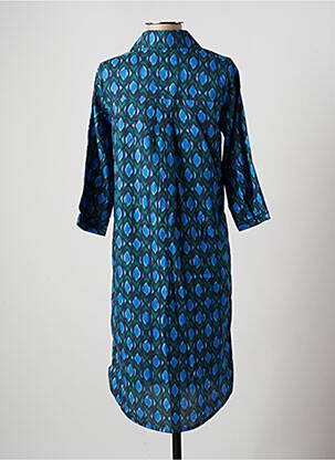 Rochie midi mâneci 3/4 mâneci 3/4 albastru YERSE femeie