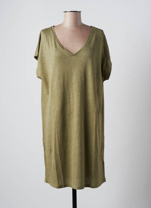 Rochie midi verde MAJESTIC FILATURES femeie