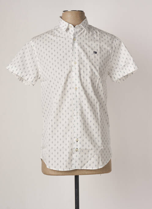 Cămașă cu mâneci scurte alb MAISON SCOTCH bărbat