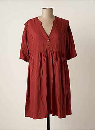 Rochie scurtă maro GRACE & MILA femeie