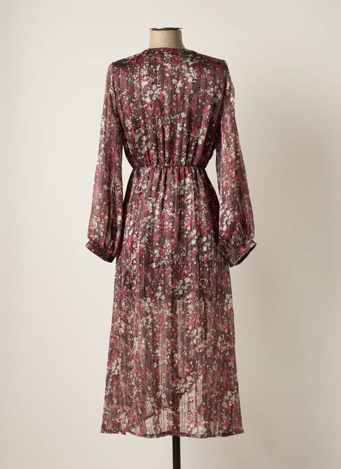 Rochie lungă maro LES PETITES FLEURS femeie