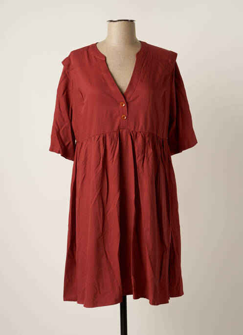 Rochie scurtă maro GRACE & MILA femeie