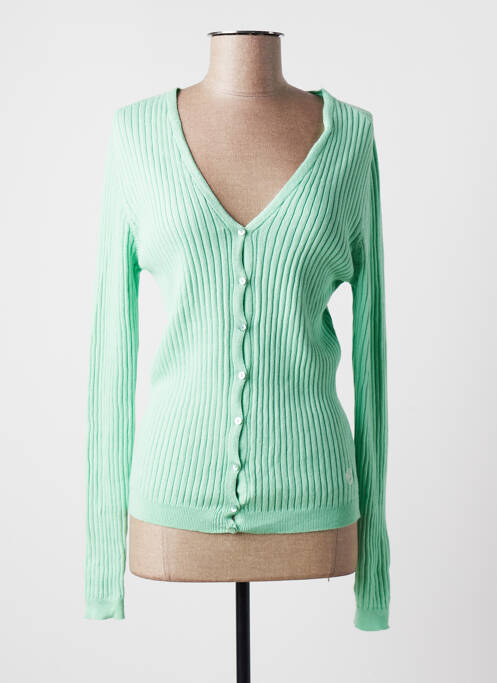 Vestă cu mâneci lungi verde LA PETITE FRANCAISE femeie