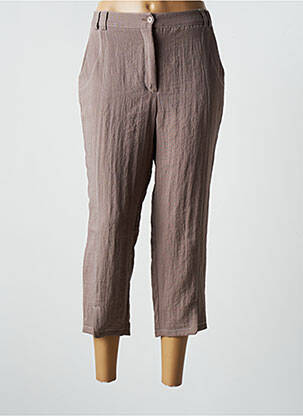 Pantalon trei sferturi maro PAUL MATIS femeie