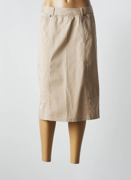 Fustă midi bej EVER EASY BY JAC JAC femeie