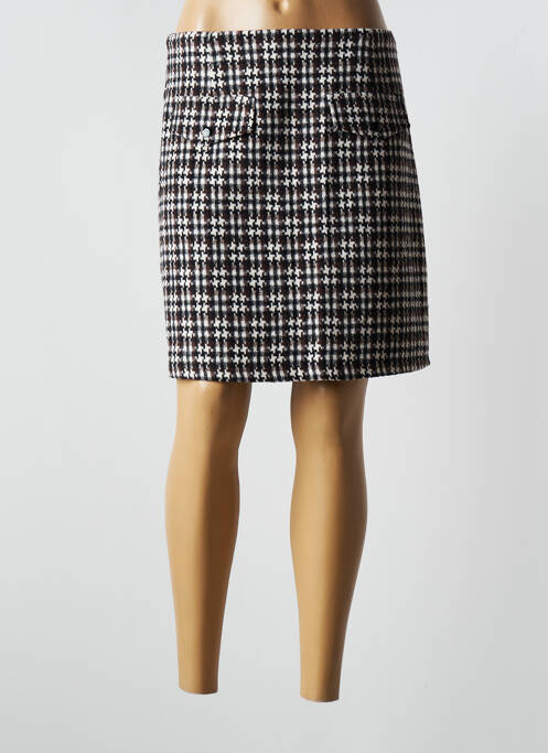 Fustă scurtă croială dreaptă maro LILI SIDONIO femme