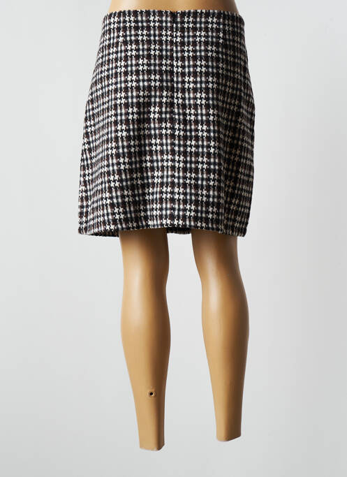 Fustă scurtă croială dreaptă maro LILI SIDONIO femme