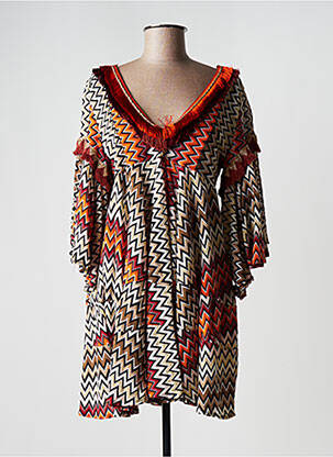 Rochie scurtă portocaliu #127344 femeie