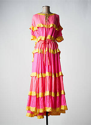 Rochie lungă roz SUNDRESS femeie