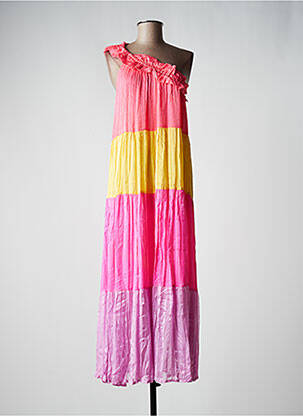 Rochie lungă roz SUNDRESS femeie