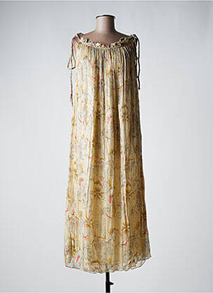 Rochie lungă bej MAISON HOTEL femeie