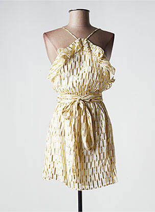 Rochie scurtă bej SUNDRESS femeie