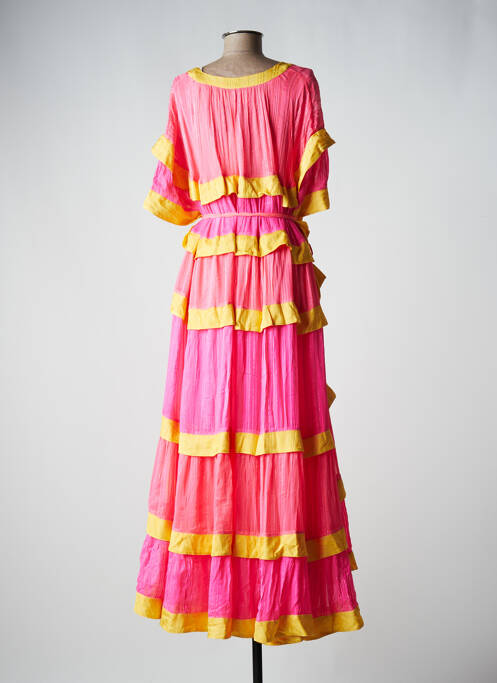 Rochie lungă roz SUNDRESS femeie