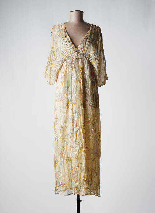 Rochie lungă bej MAISON HOTEL femeie