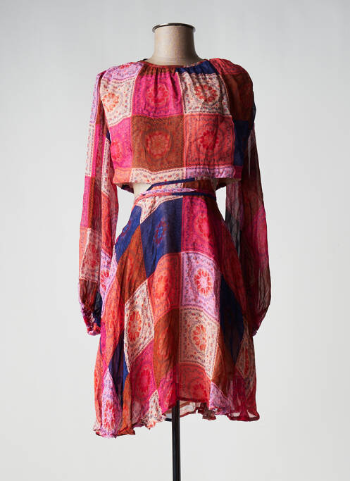 Rochie midi roz SUNDRESS femeie