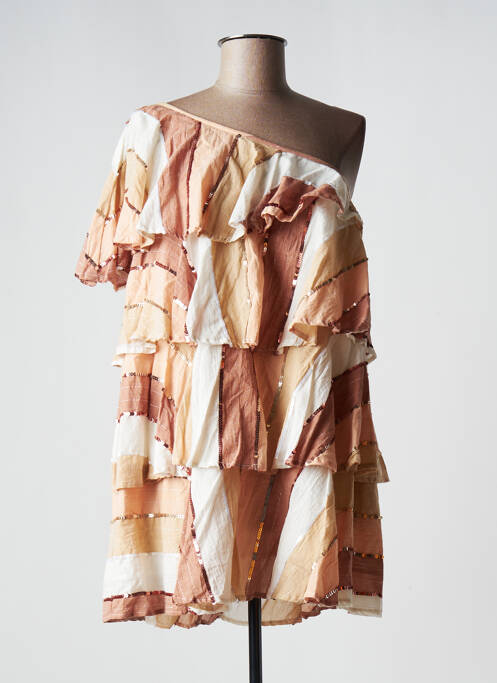 Rochie midi bej SUNDRESS femeie