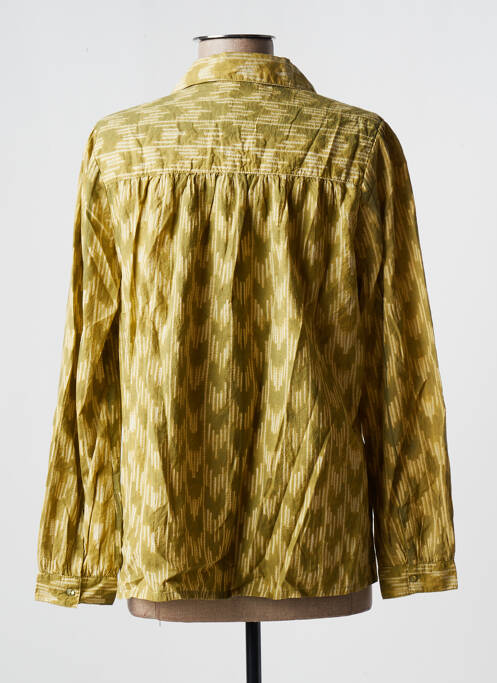 Cămașă imprimeu fantezie mâneci lungi verde MAISON HOTEL femme