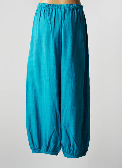 Pantalon larg albastru CHRISTELLE NIMA femeie