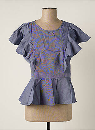 Top albastru AZULU femeie