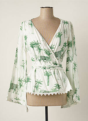 Cardigan petrecut verde AZULU femeie