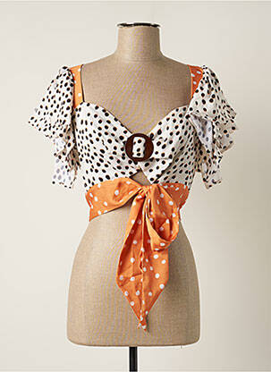 Top bej AZULU femeie