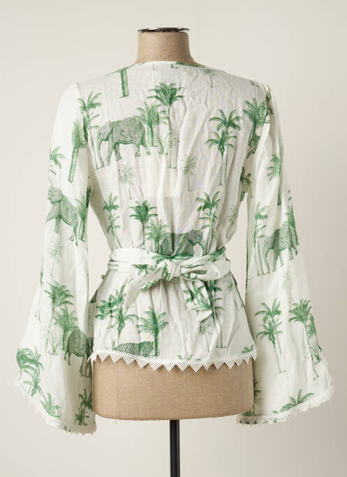 Cardigan petrecut verde AZULU femeie