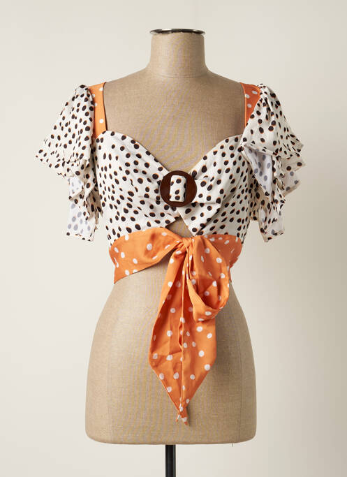 Top bej AZULU femeie