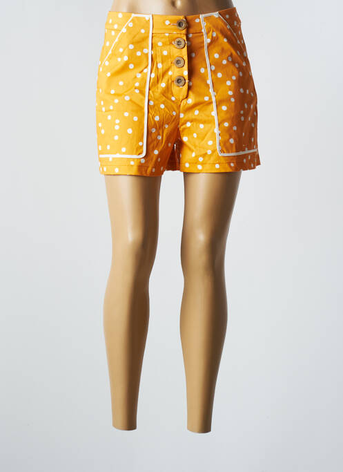 Șort portocaliu AZULU fată