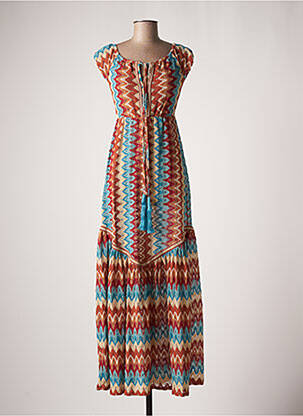 Rochie lungă maro PHO femeie