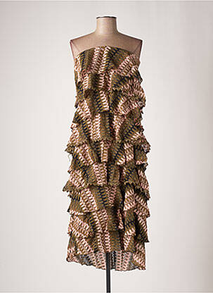 Rochie midi verde PHO femeie