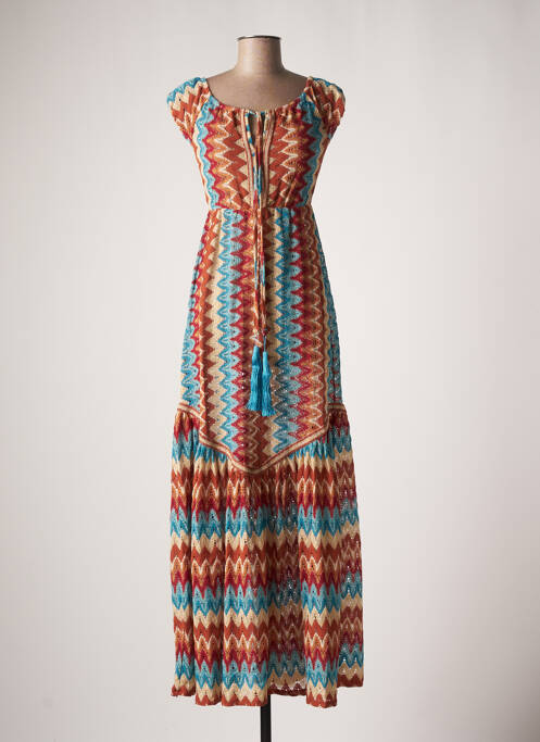 Rochie lungă maro PHO femeie