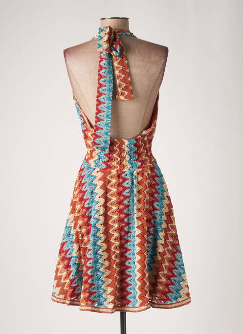 Rochie scurtă maro PHO femeie