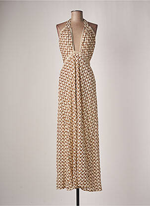 Rochie lungă bej PHO femeie