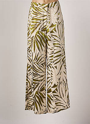 Pantalon larg bej AZULU femeie