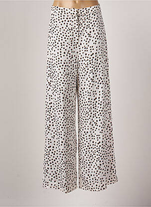 Pantalon larg bej AZULU femeie