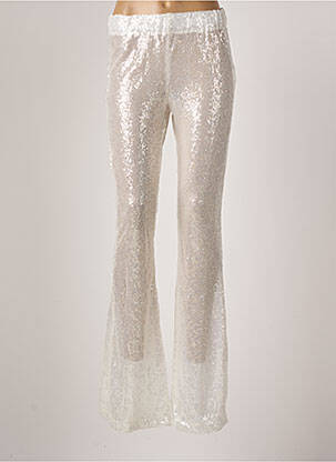 Pantalon evazat bej PHO femeie