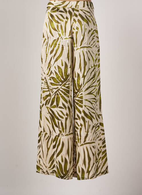 Pantalon larg bej AZULU femeie