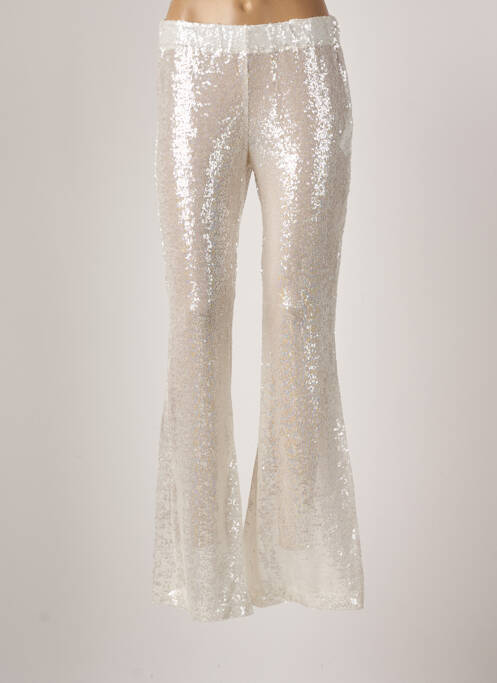 Pantalon evazat bej PHO femeie