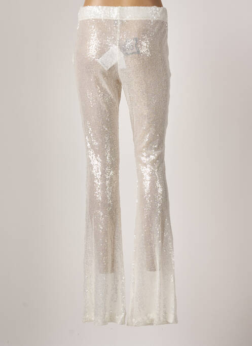 Pantalon evazat bej PHO femeie