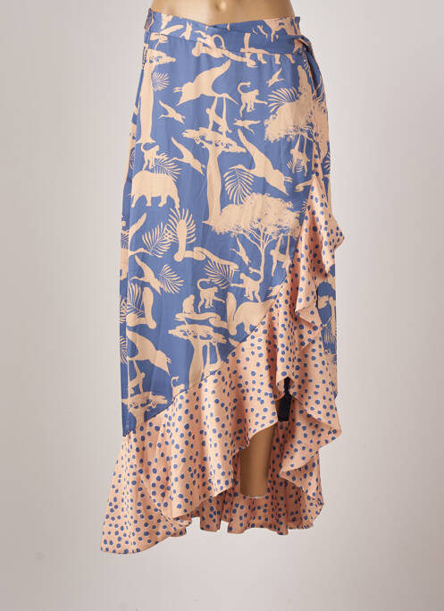 Fustă lungă albastru AZULU femeie