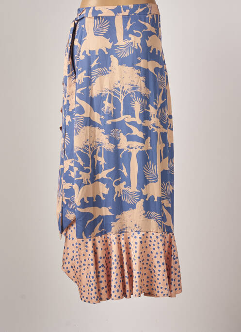 Fustă lungă albastru AZULU femeie