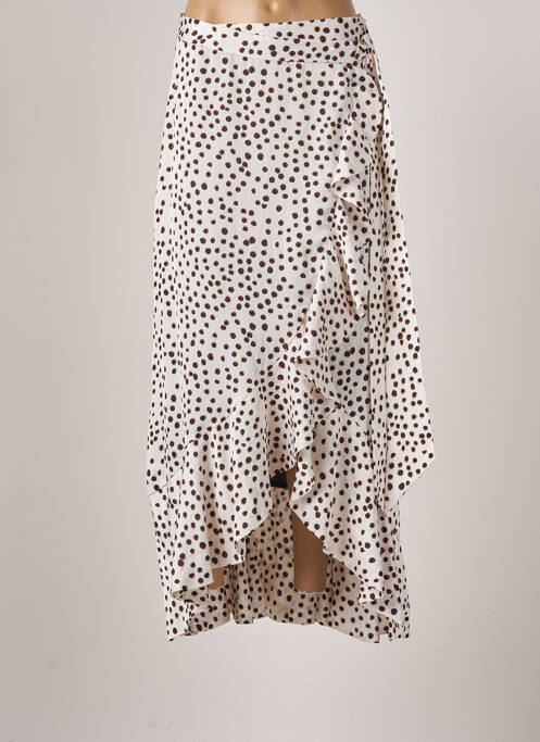 Fustă lungă bej AZULU fată