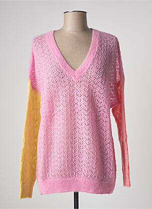 Pulover tunică roz LES TRICOTS DE LÉA femeie