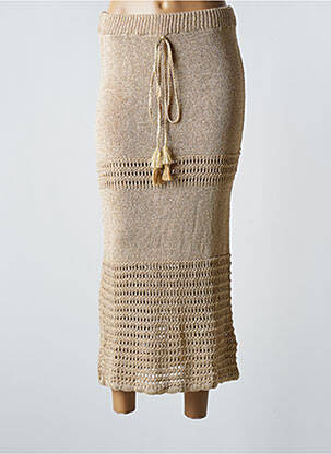 Fustă lungă bej PHO femeie