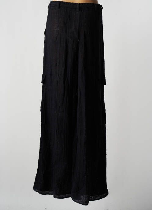 Pantalon larg negru CHRISTELLE NIMA femeie