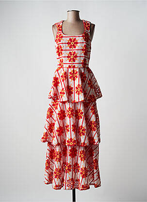 Rochie lungă roșu AZULU femeie