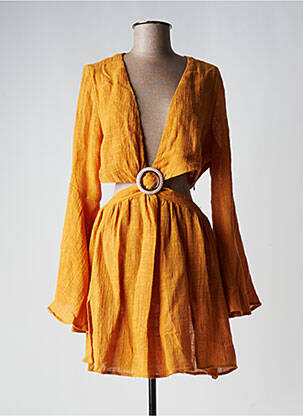 Rochie scurtă galben CHRISTELLE NIMA femeie