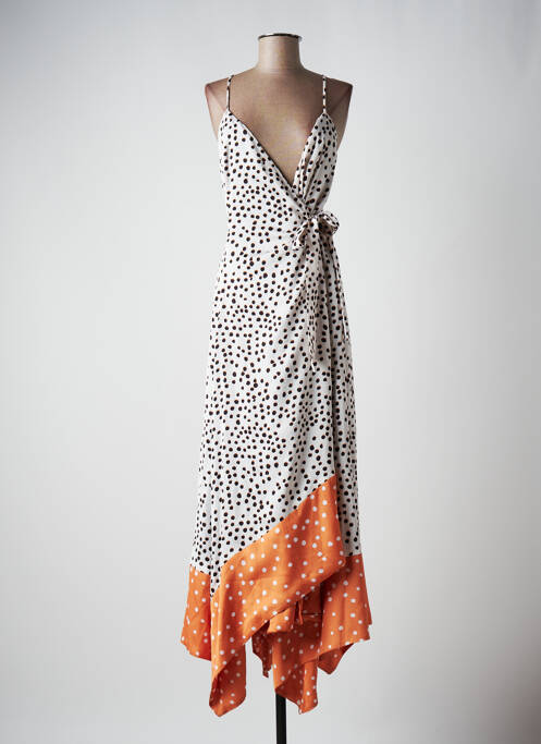 Rochie midi bej AZULU fată